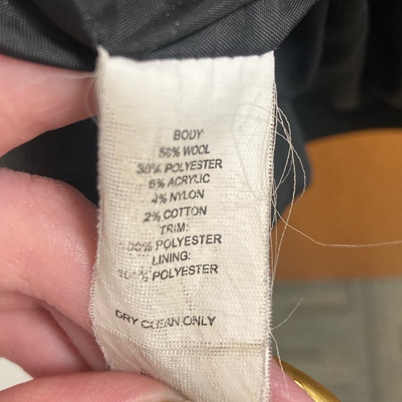 Women’s Joe Fresh black wool/poly pea coat - Picture 3 of 5